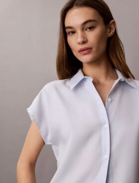 Camisa de lyocell com botões