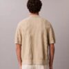 Camisa de malha de algodão com botões