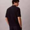 Camisa de malha de algodão com botões Camisa de malha de algodão com botões