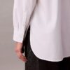 Camisa de popeline com botões e corte descontraído Camisa de popeline com botões e corte descontraído