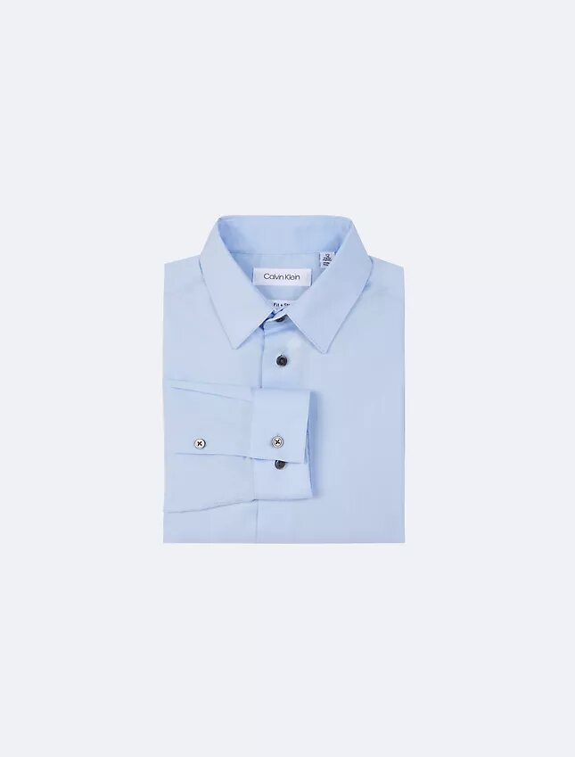 Camisa de popeline com botões para meninos Camisa de popeline com botões para meninos