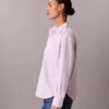 Camisa de popeline de algodão com botões e corte descontraído Camisa de popeline de algodão com botões e corte descontraído