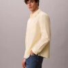 Camisa de popeline lavado com botões e corte descontraído Camisa de popeline lavado com botões e corte descontraído