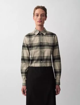 Camisa de xadrez com botões Scarlett