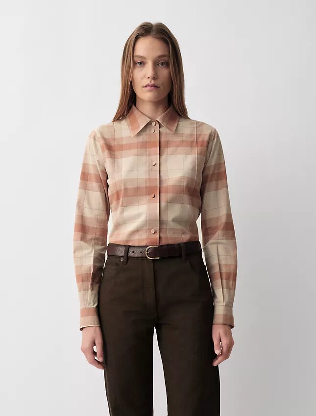 Camisa de xadrez com botões Scarlett Camisa de xadrez com botões Scarlett
