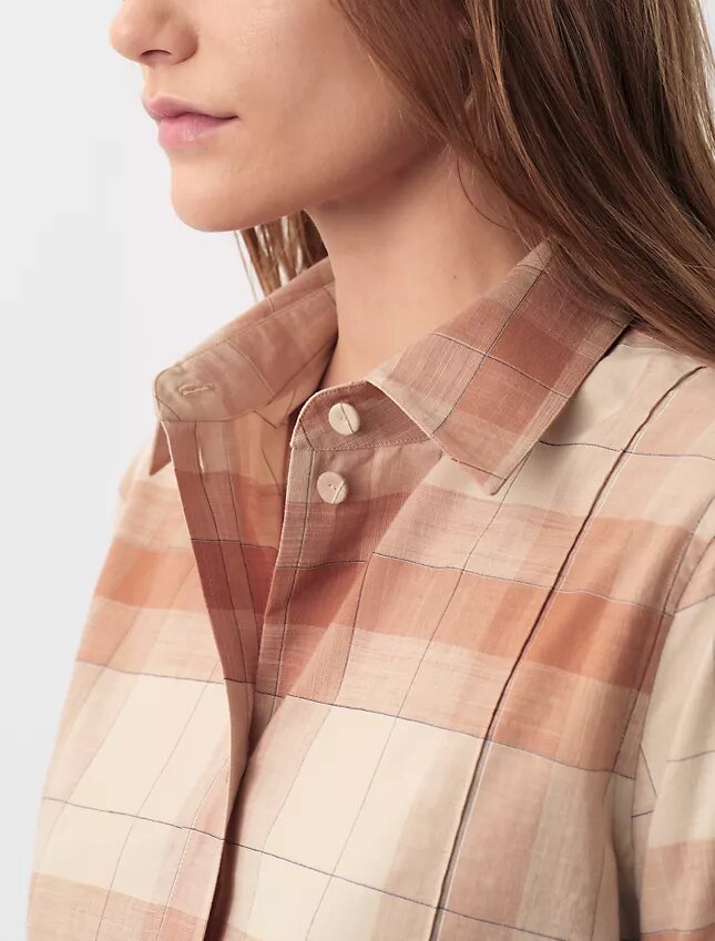 Camisa de xadrez com botões Scarlett Camisa de xadrez com botões Scarlett