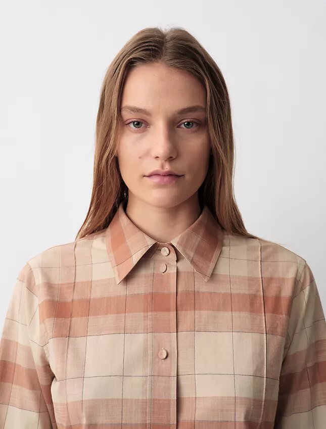 Camisa de xadrez com botões Scarlett Camisa de xadrez com botões Scarlett