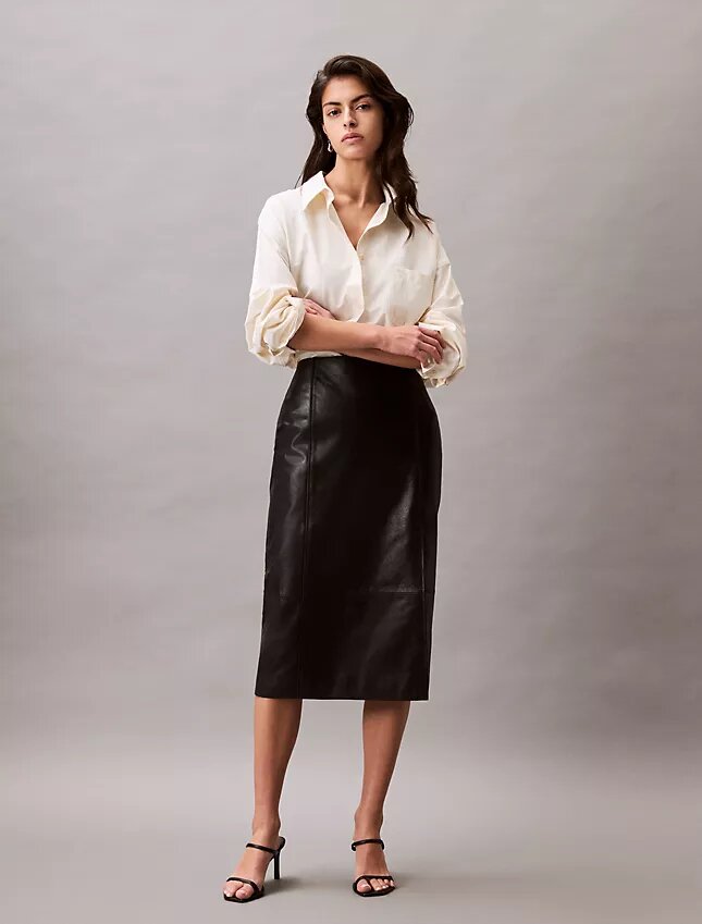 Camisa Descontraída com Botões em Mistura de Viscose Camisa Descontraída com Botões em Mistura de Viscose