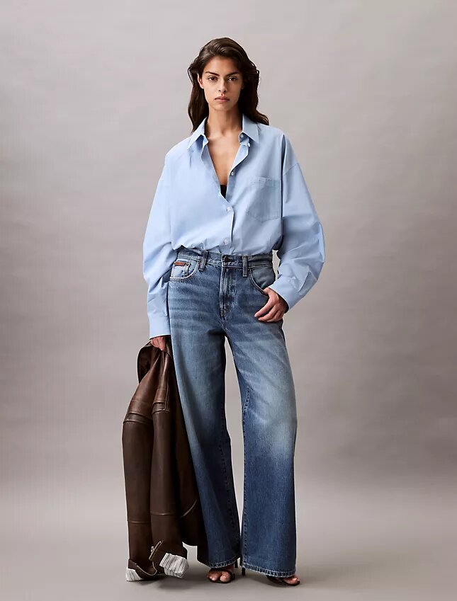 Camisa Descontraída com Botões em Mistura de Viscose Camisa Descontraída com Botões em Mistura de Viscose