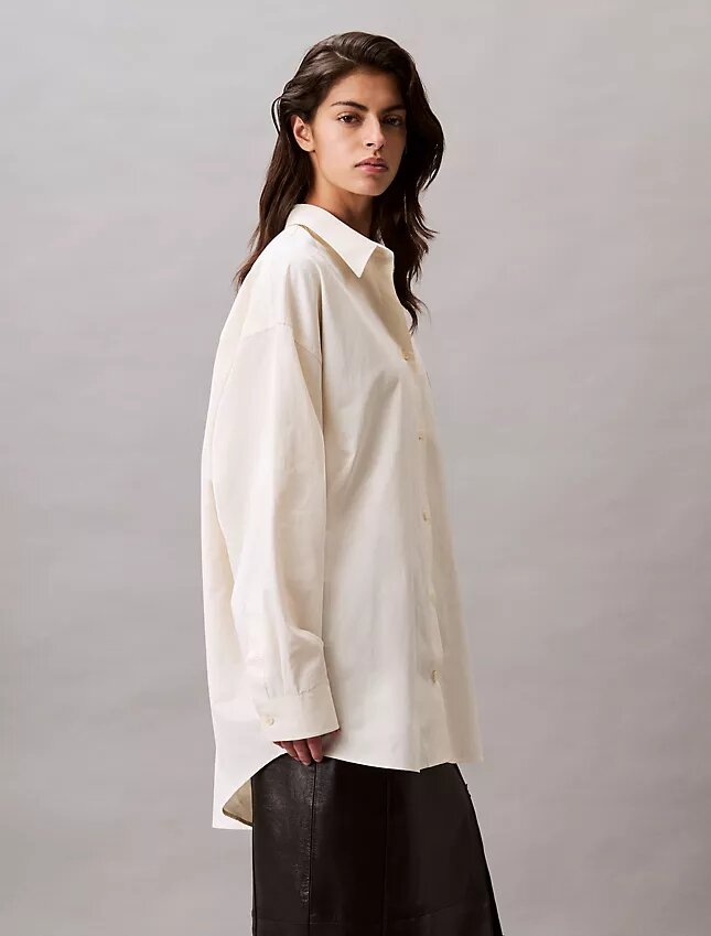 Camisa Descontraída com Botões em Mistura de Viscose Camisa Descontraída com Botões em Mistura de Viscose