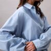 Camisa Descontraída com Botões em Mistura de Viscose Camisa Descontraída com Botões em Mistura de Viscose
