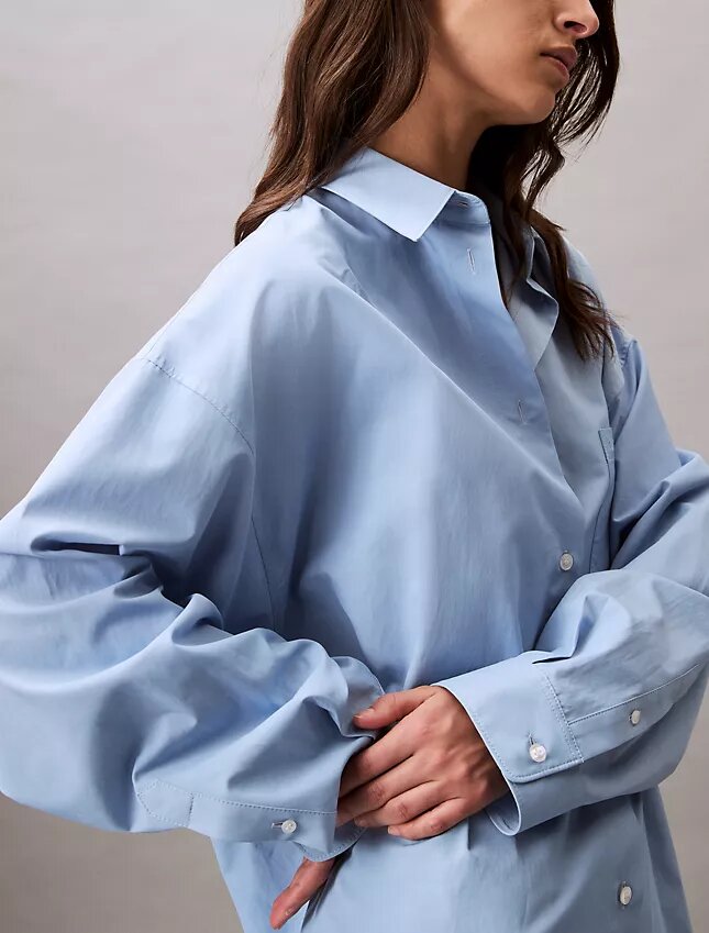 Camisa Descontraída com Botões em Mistura de Viscose Camisa Descontraída com Botões em Mistura de Viscose