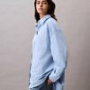 Camisa Descontraída com Botões em Mistura de Viscose Camisa Descontraída com Botões em Mistura de Viscose