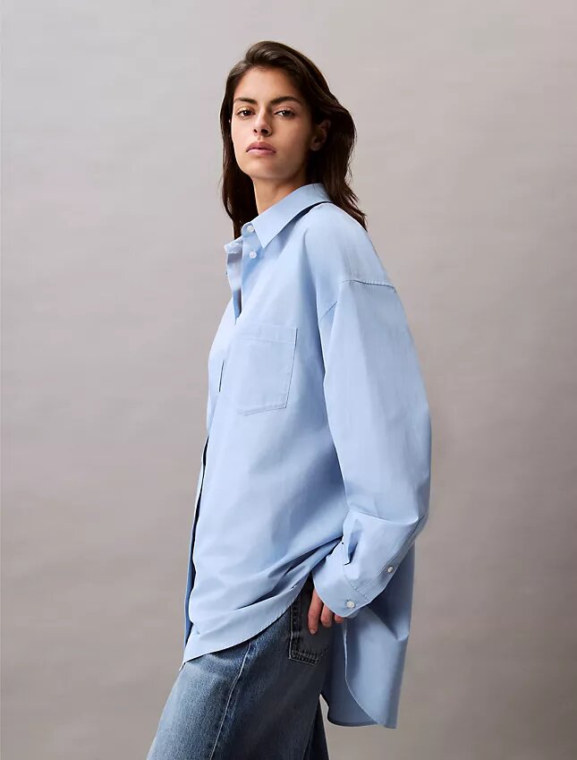 Camisa Descontraída com Botões em Mistura de Viscose Camisa Descontraída com Botões em Mistura de Viscose