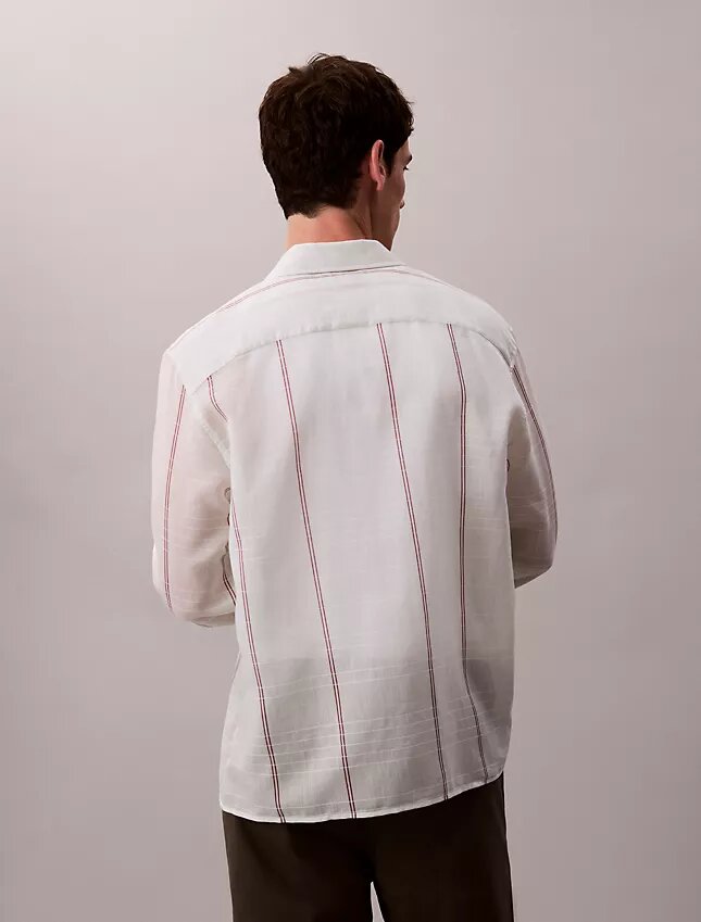 Camisa Descontraída de Algodão e Nylon Camisa Descontraída de Algodão e Nylon