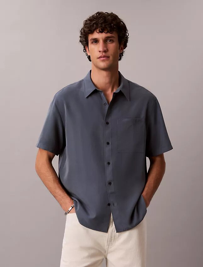 Camisa Easy em mistura de Modal Camisa Easy em mistura de Modal