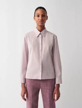 Camisa justa com botões Daisy