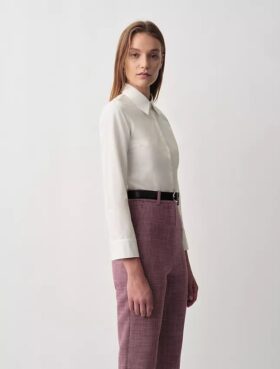 Camisa justa com botões Daisy