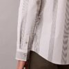 Camisa Justa Elástica Supima com Risca Tingida no Fio