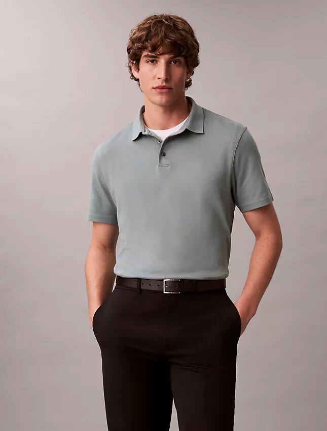 Camisa Polo Clássica em Algodão Supima Camisa Polo Clássica em Algodão Supima