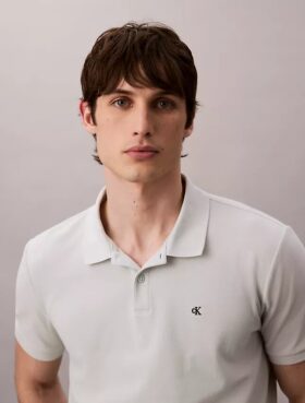 Camisa polo clássica em piqué de algodão