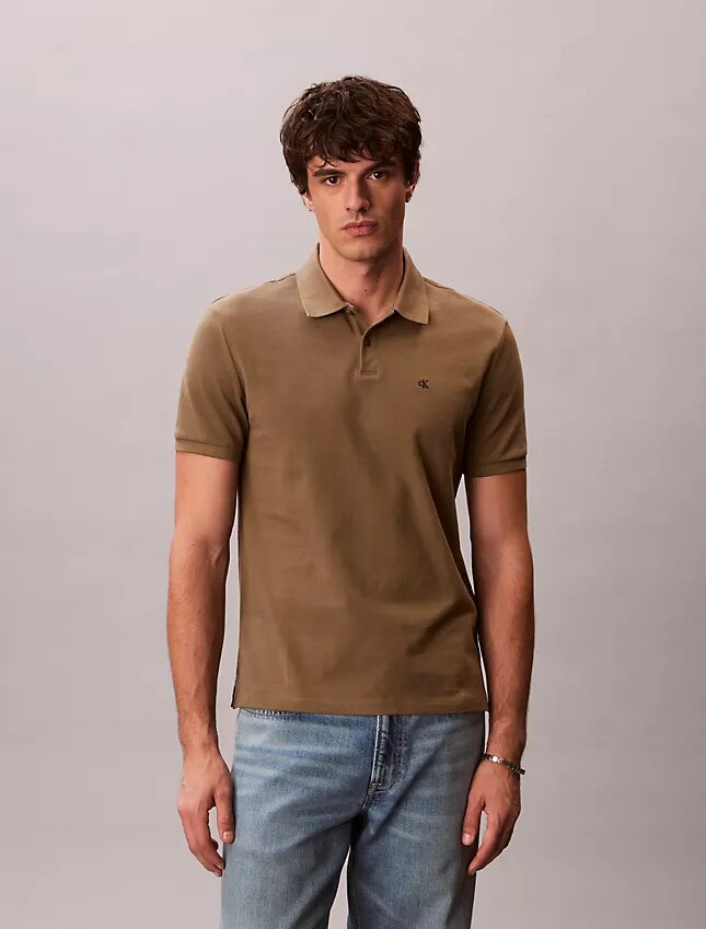 Camisa polo clássica em piqué de algodão Camisa polo clássica em piqué de algodão
