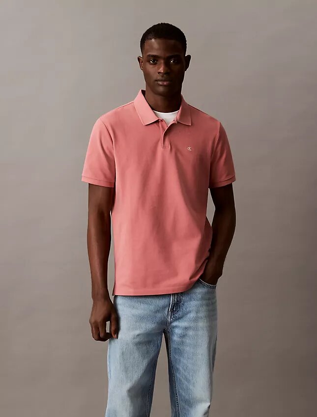 Camisa polo clássica em piqué de algodão Camisa polo clássica em piqué de algodão