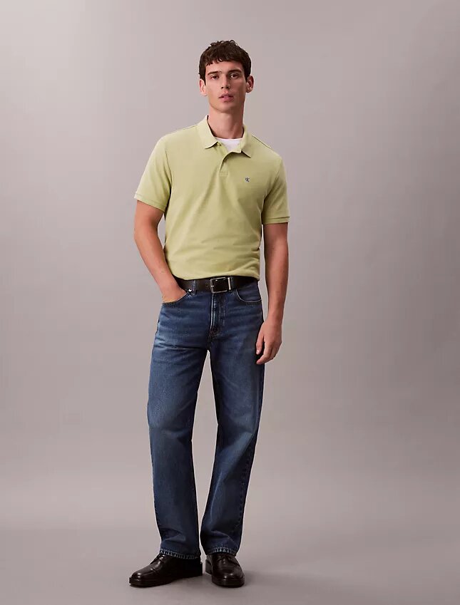 Camisa polo clássica em piqué de algodão Camisa polo clássica em piqué de algodão