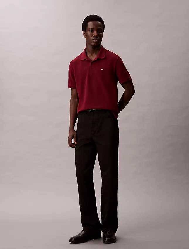 Camisa polo clássica em piqué de algodão Camisa polo clássica em piqué de algodão