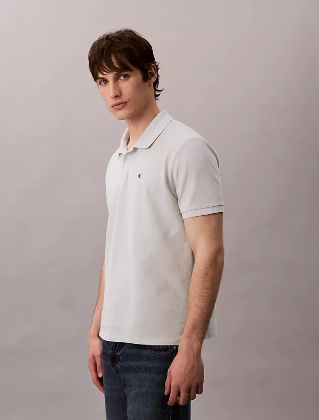 Camisa polo clássica em piqué de algodão Camisa polo clássica em piqué de algodão