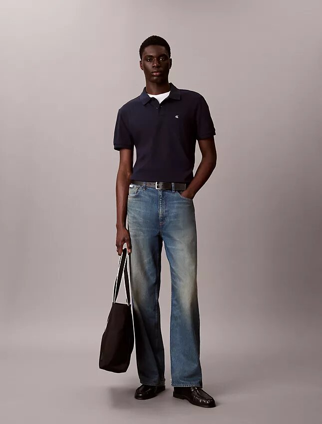 Camisa polo clássica em piqué de algodão Camisa polo clássica em piqué de algodão