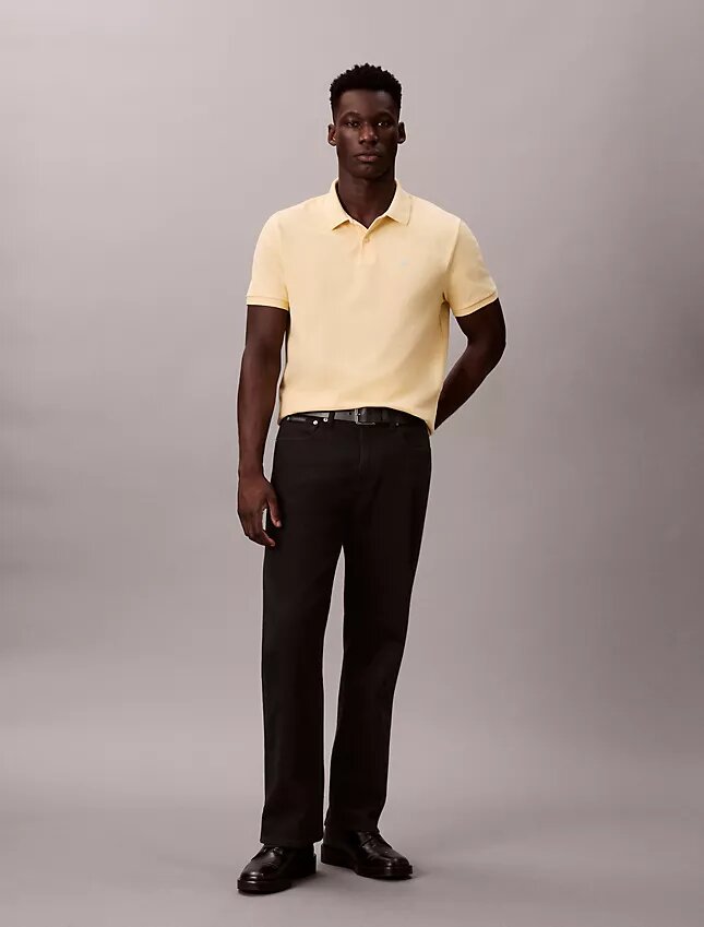 Camisa polo clássica em piqué de algodão Camisa polo clássica em piqué de algodão