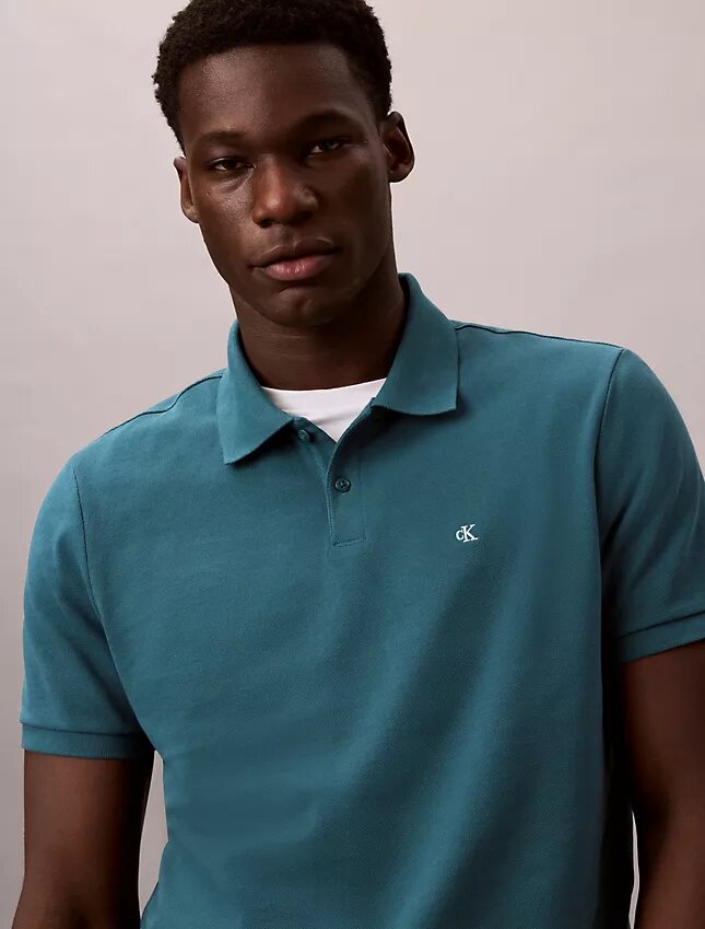 Camisa polo clássica em piqué de algodão Camisa polo clássica em piqué de algodão