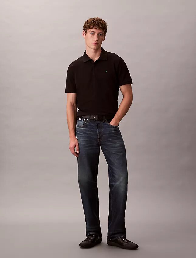 Camisa polo clássica em piqué de algodão Camisa polo clássica em piqué de algodão