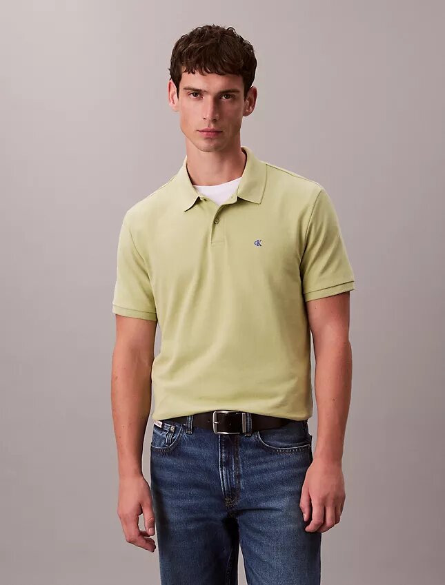 Camisa polo clássica em piqué de algodão Camisa polo clássica em piqué de algodão