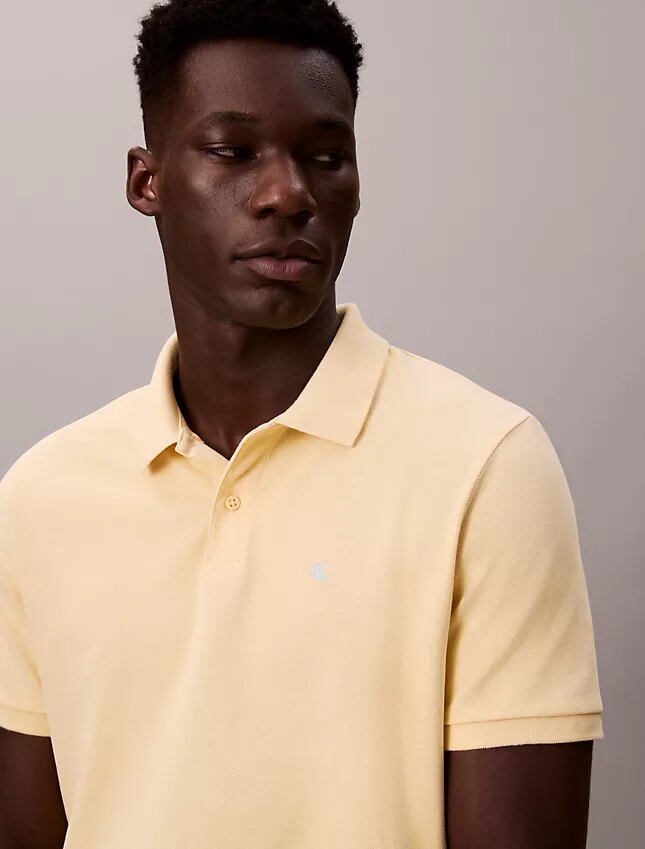 Camisa polo clássica em piqué de algodão Camisa polo clássica em piqué de algodão