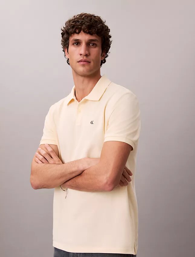 Camisa polo clássica em piqué de algodão Camisa polo clássica em piqué de algodão