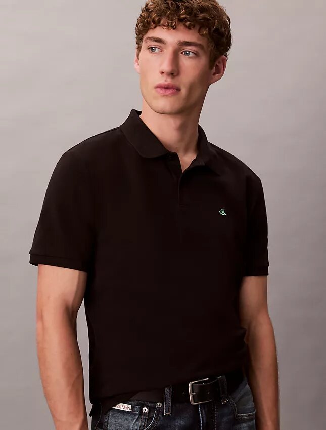 Camisa polo clássica em piqué de algodão Camisa polo clássica em piqué de algodão