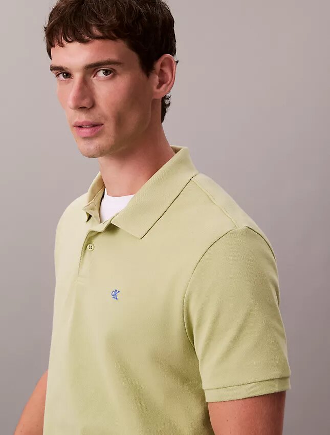 Camisa polo clássica em piqué de algodão Camisa polo clássica em piqué de algodão