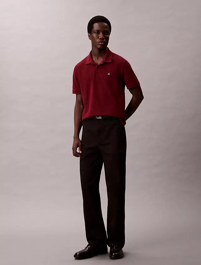 Camisa polo clássica em piqué de algodão Camisa polo clássica em piqué de algodão
