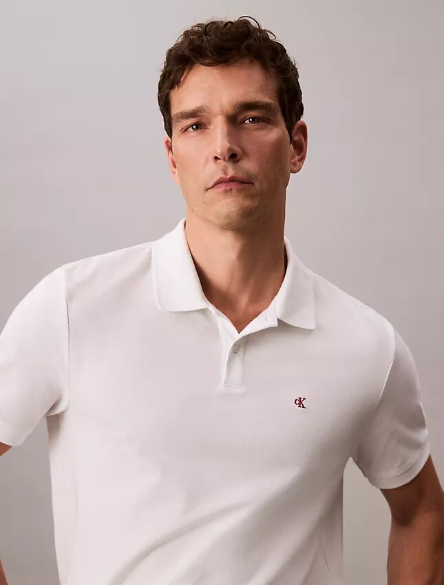 Camisa polo clássica em piqué de algodão Camisa polo clássica em piqué de algodão