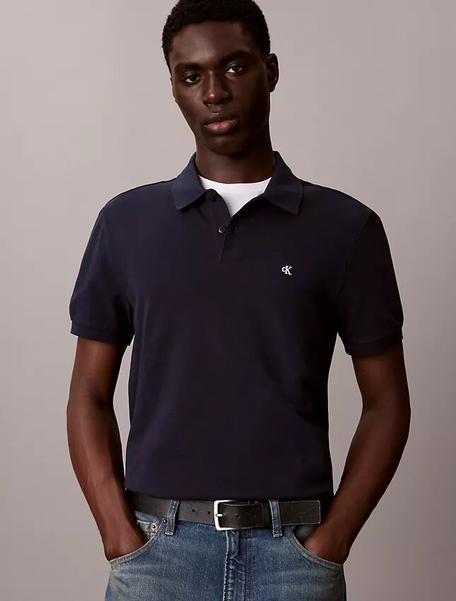Camisa polo clássica em piqué de algodão Camisa polo clássica em piqué de algodão