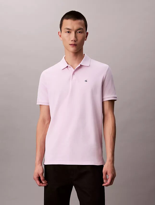 Camisa polo clássica em piqué de algodão Camisa polo clássica em piqué de algodão
