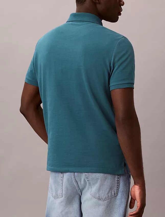 Camisa polo clássica em piqué de algodão Camisa polo clássica em piqué de algodão
