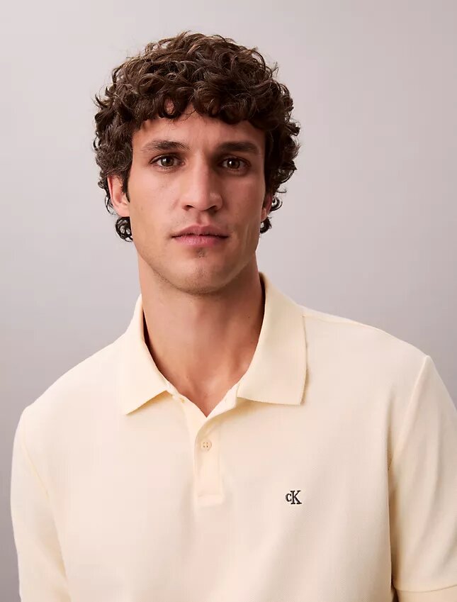 Camisa polo clássica em piqué de algodão Camisa polo clássica em piqué de algodão