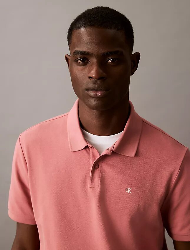 Camisa polo clássica em piqué de algodão Camisa polo clássica em piqué de algodão