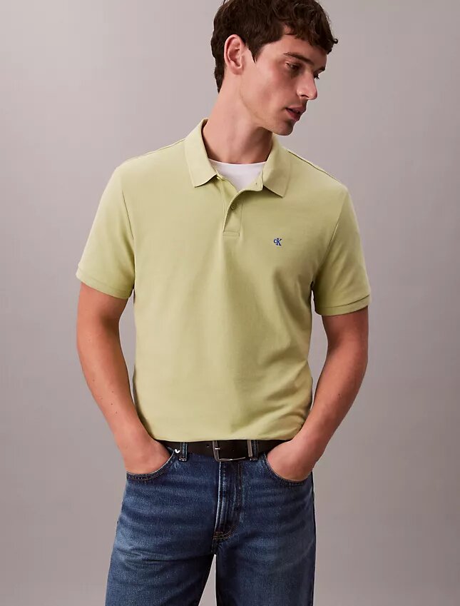 Camisa polo clássica em piqué de algodão Camisa polo clássica em piqué de algodão