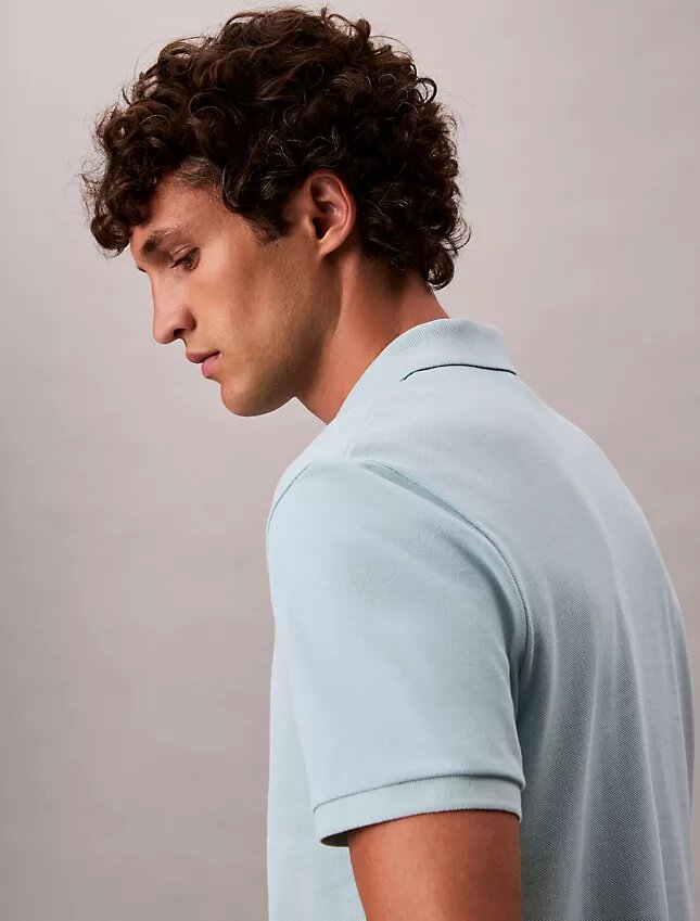 Camisa polo clássica em piqué de algodão Camisa polo clássica em piqué de algodão