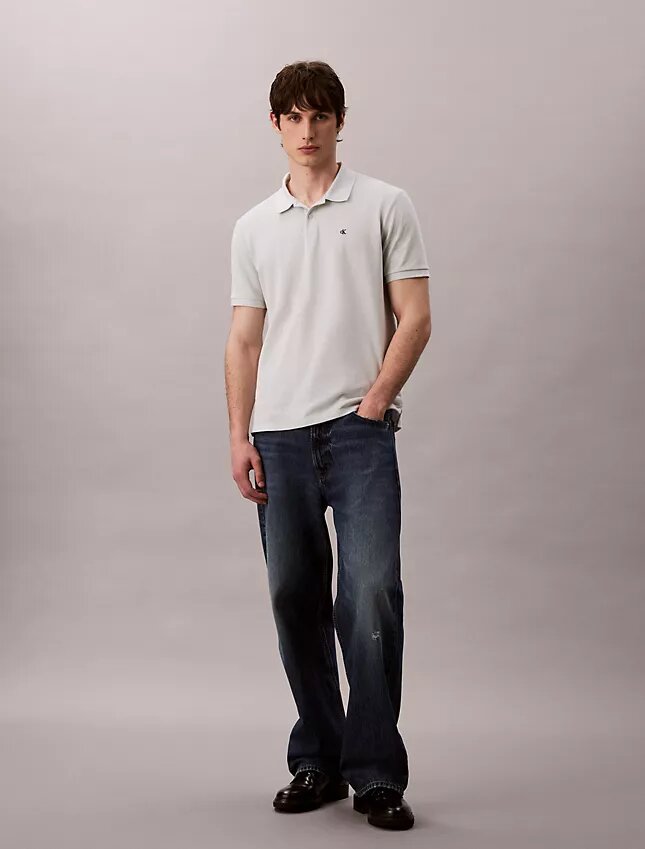 Camisa polo clássica em piqué de algodão Camisa polo clássica em piqué de algodão