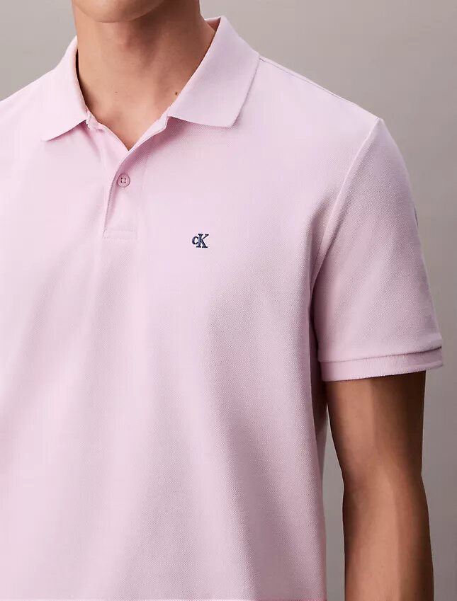 Camisa polo clássica em piqué de algodão Camisa polo clássica em piqué de algodão